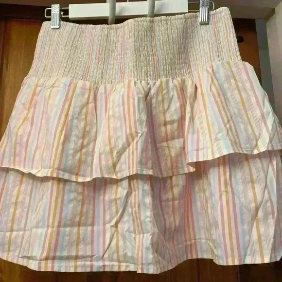 Vineyard Vines Harbor Smocked Skirt Neon Rosa~Large NWT - Picture 4 of 7